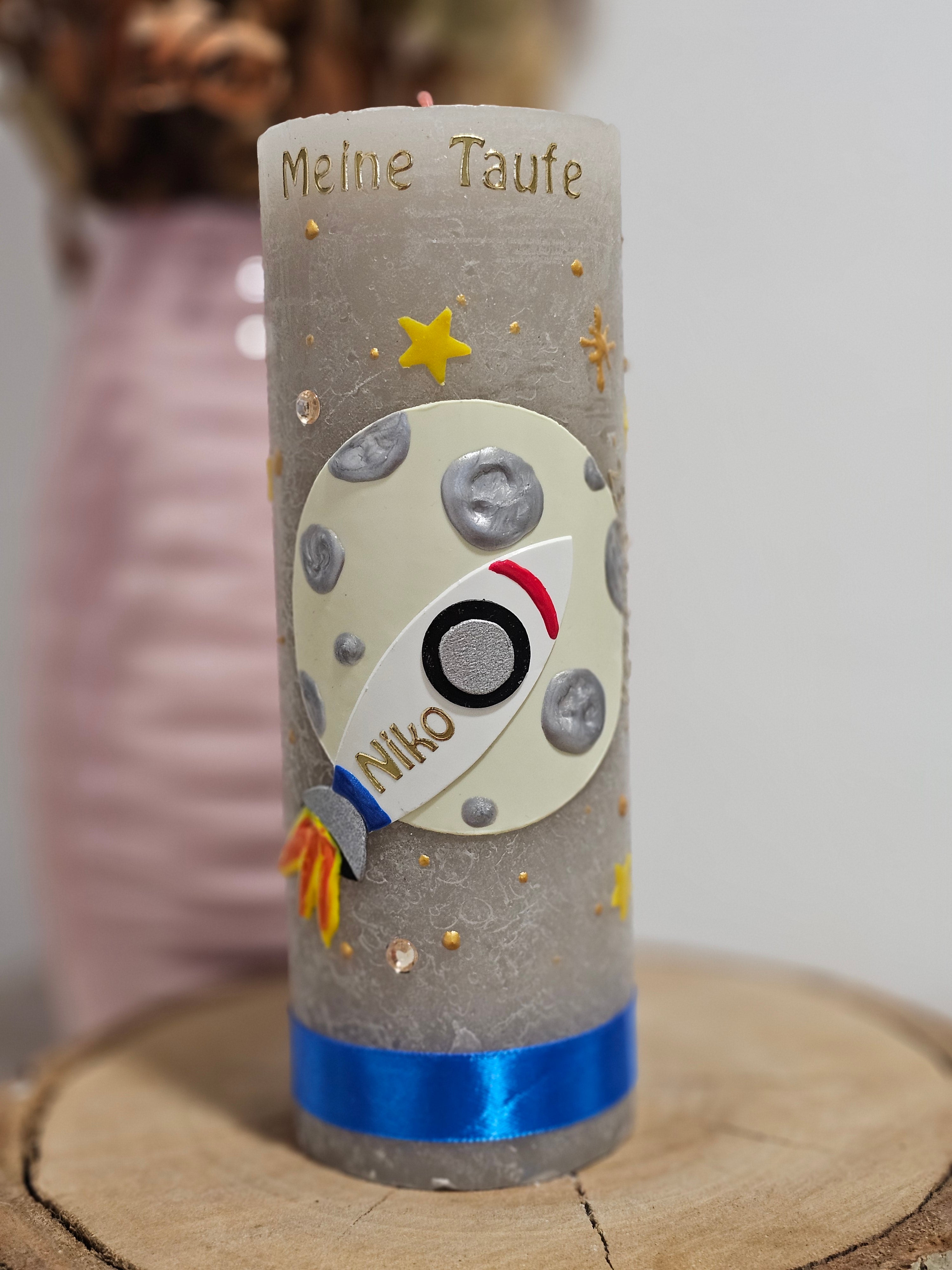 Taufkerze "Bis zum Mond"