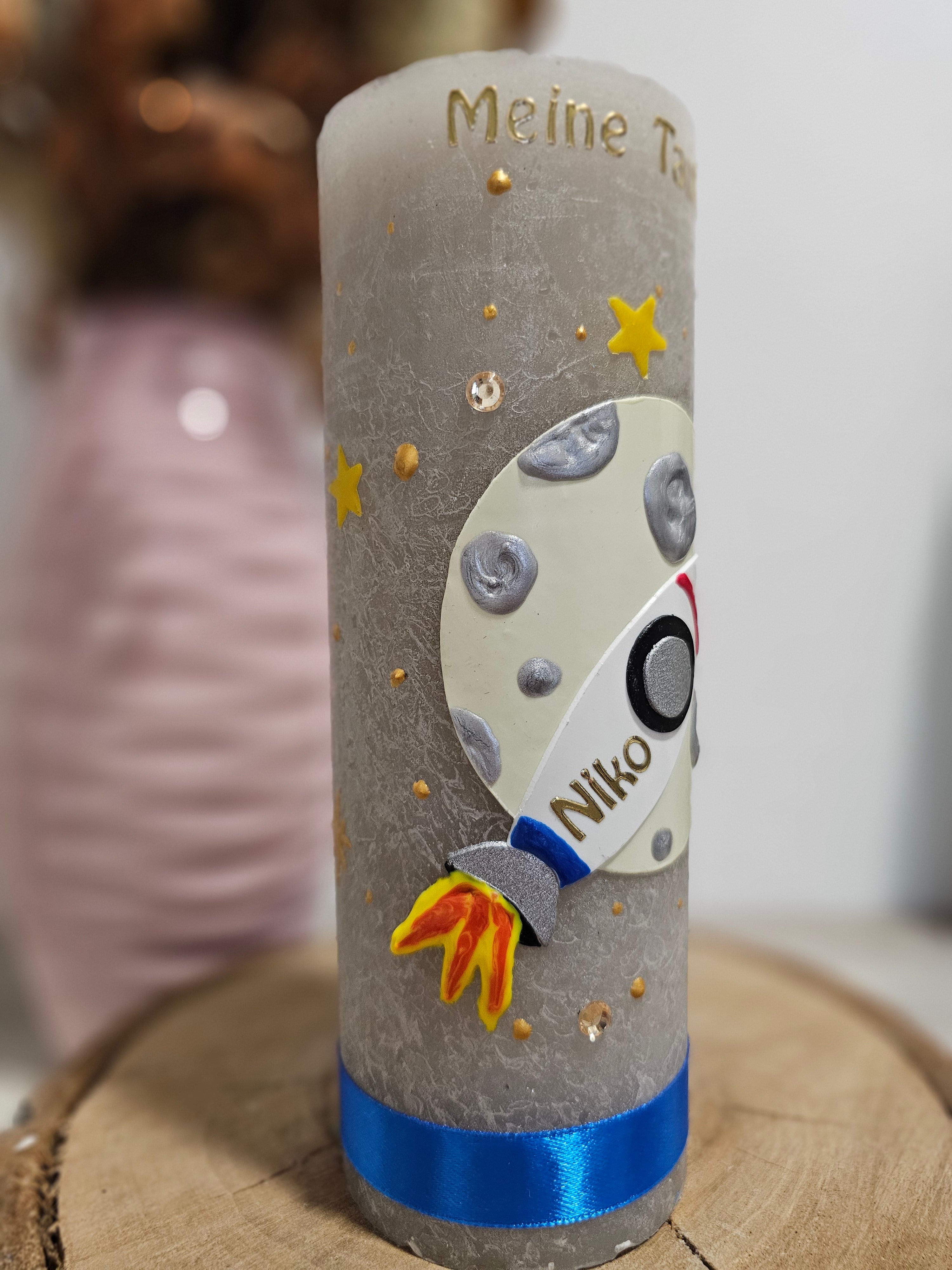 Taufkerze "Bis zum Mond"