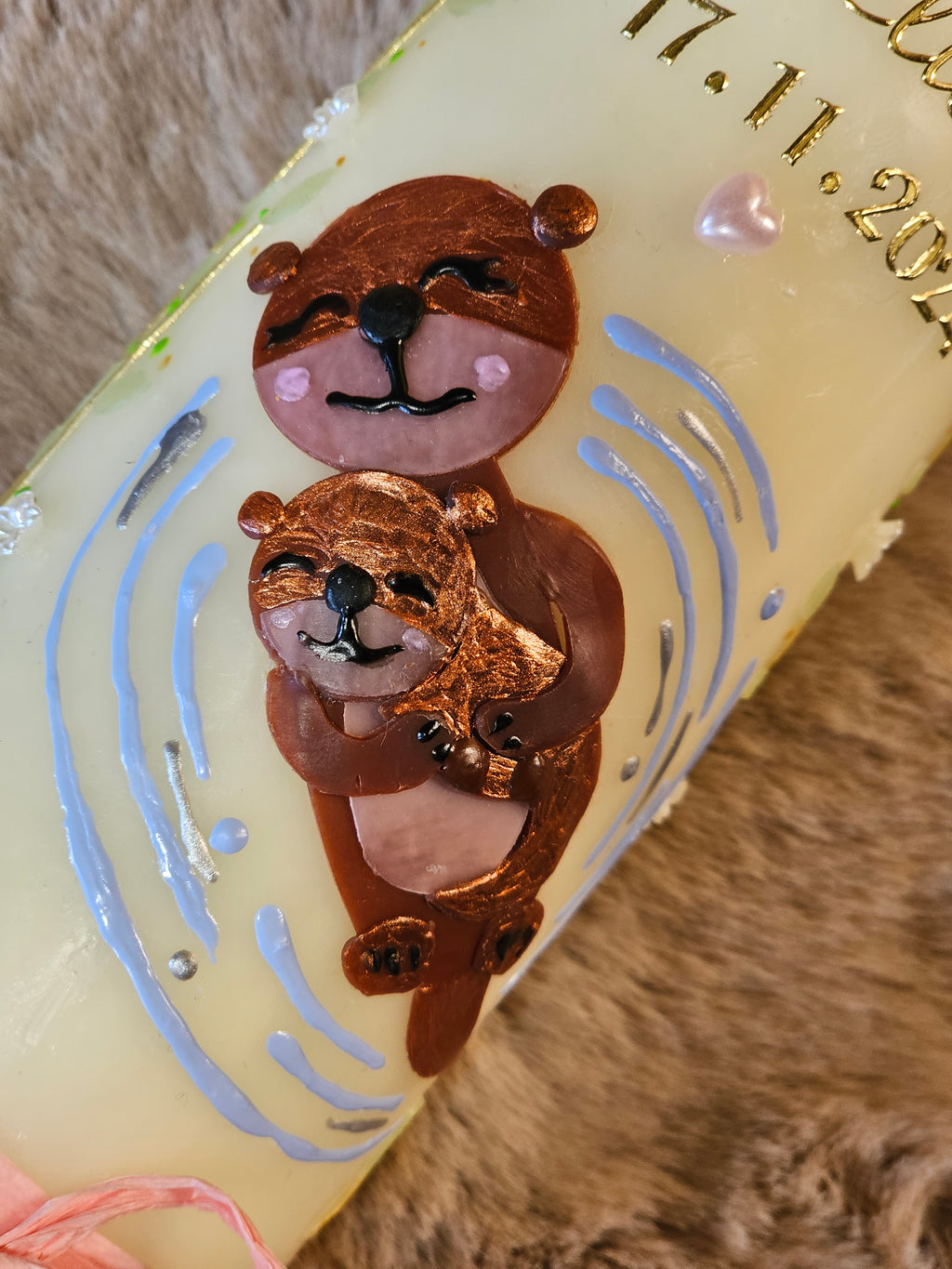 Taufkerze "Otterliebe"