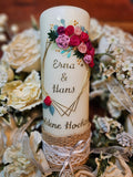 Hochzeitskerze, Jubiläumskerze "Rosen"