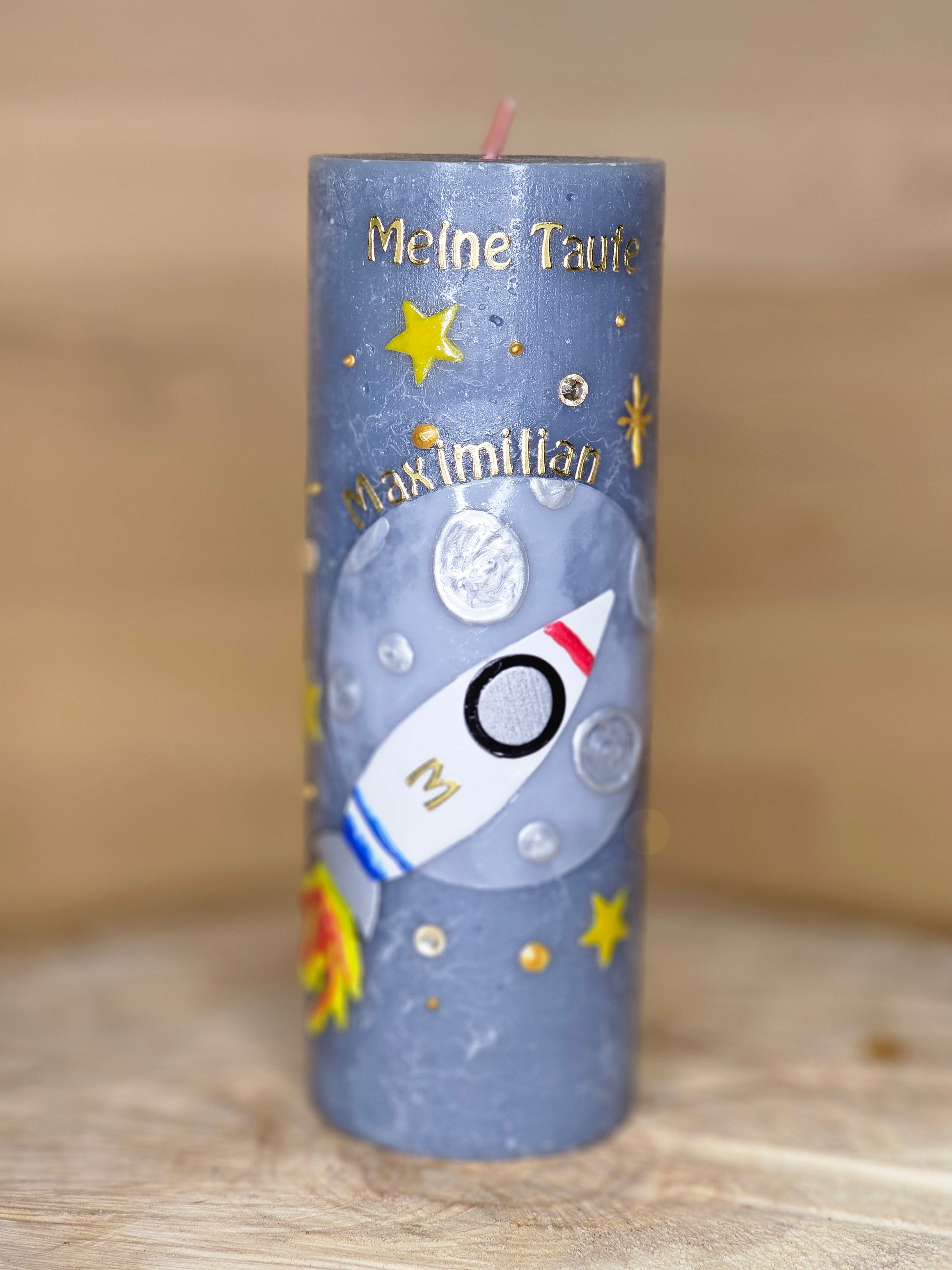 Taufkerze "Bis zum Mond"