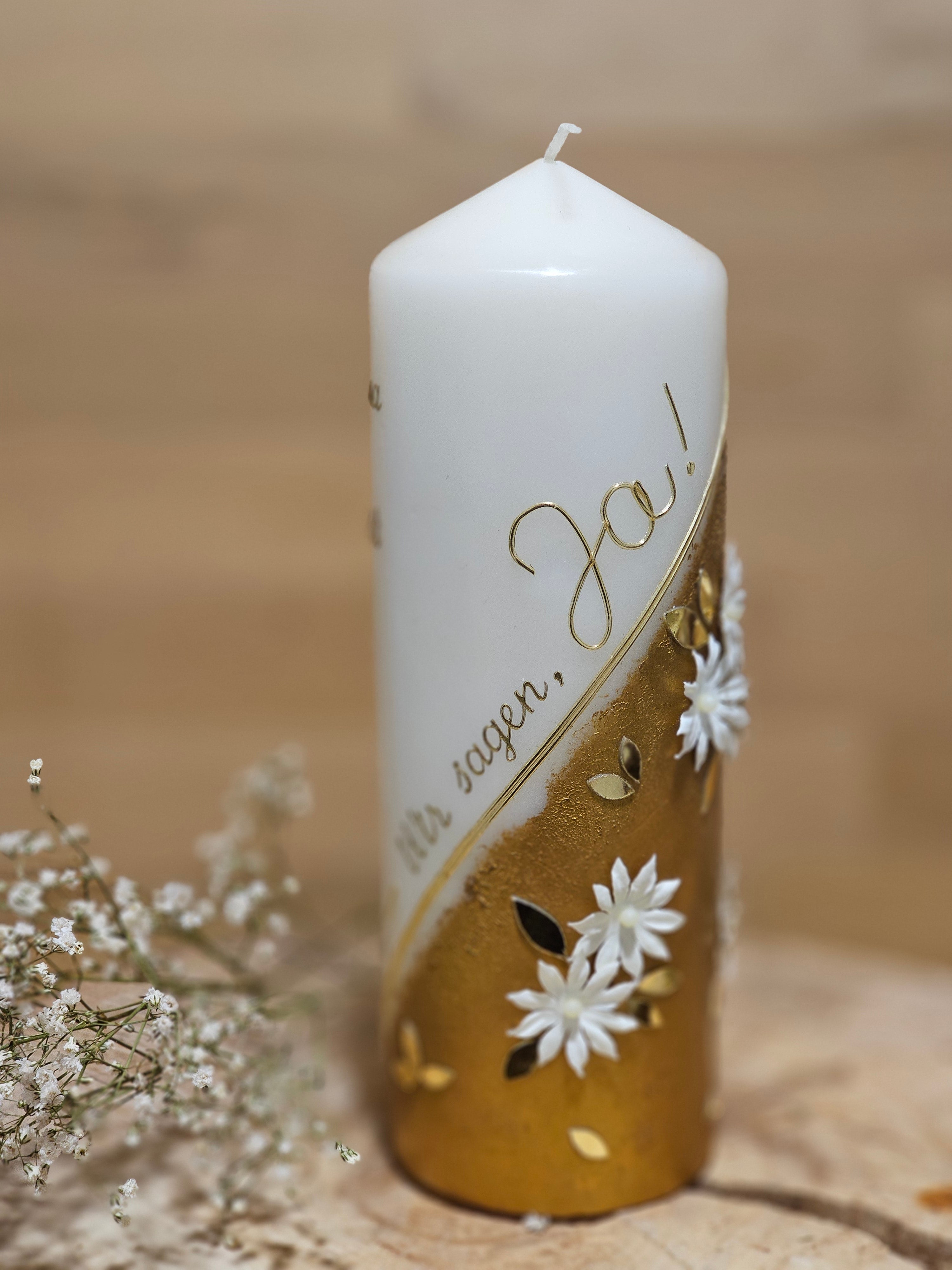 Hochzeitskerze "Gold"