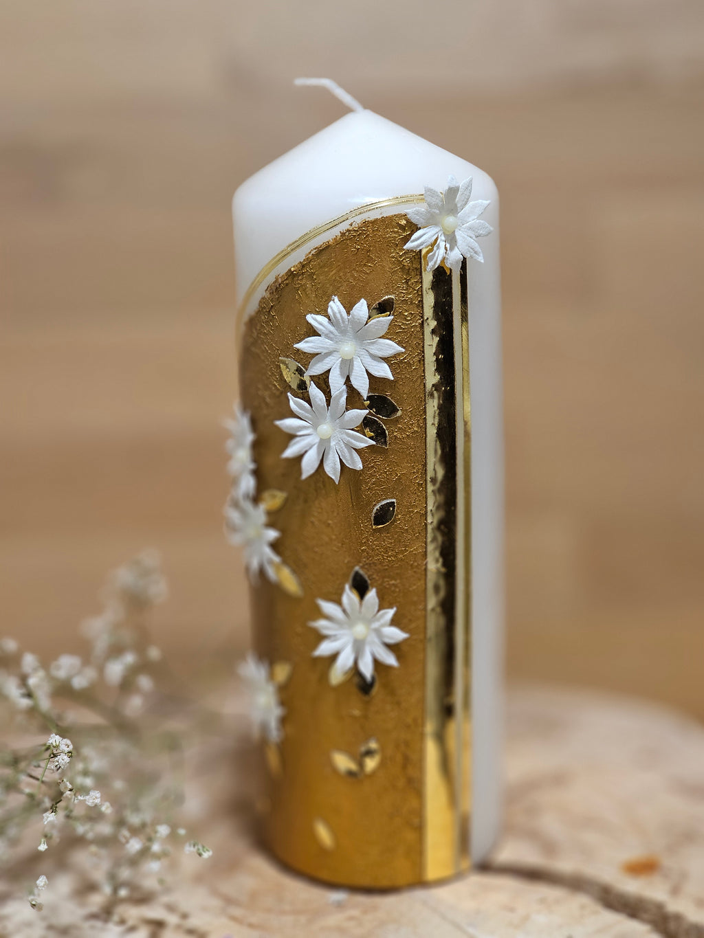 Hochzeitskerze "Gold"